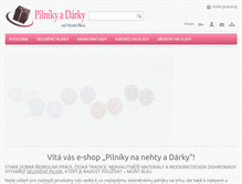 Tablet Screenshot of pilniky-darky.cz